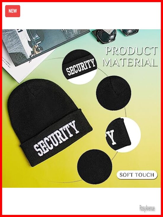 Cuffed Beanie Knitted Embroidered Hat Winter Skull Cap Unisex main image 6
